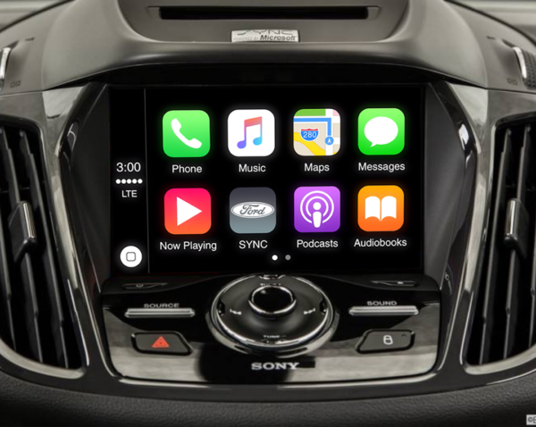 2013-2015 Ford C-MAX Sync 3 with Apple CarPlay and Android Auto Menu